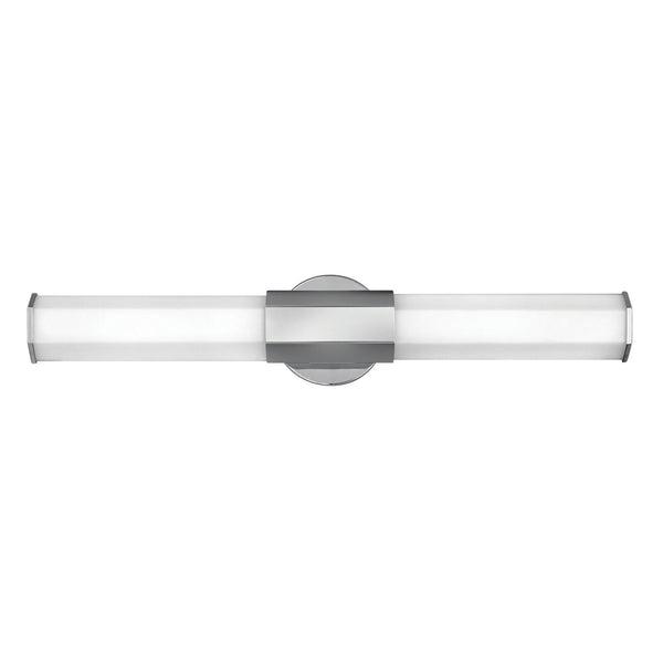 Facet Dual IP44 LED Wall Light in Polished Chrome