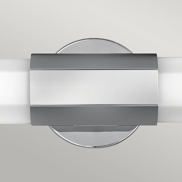 Facet Dual IP44 LED Wall Light in Polished Chrome