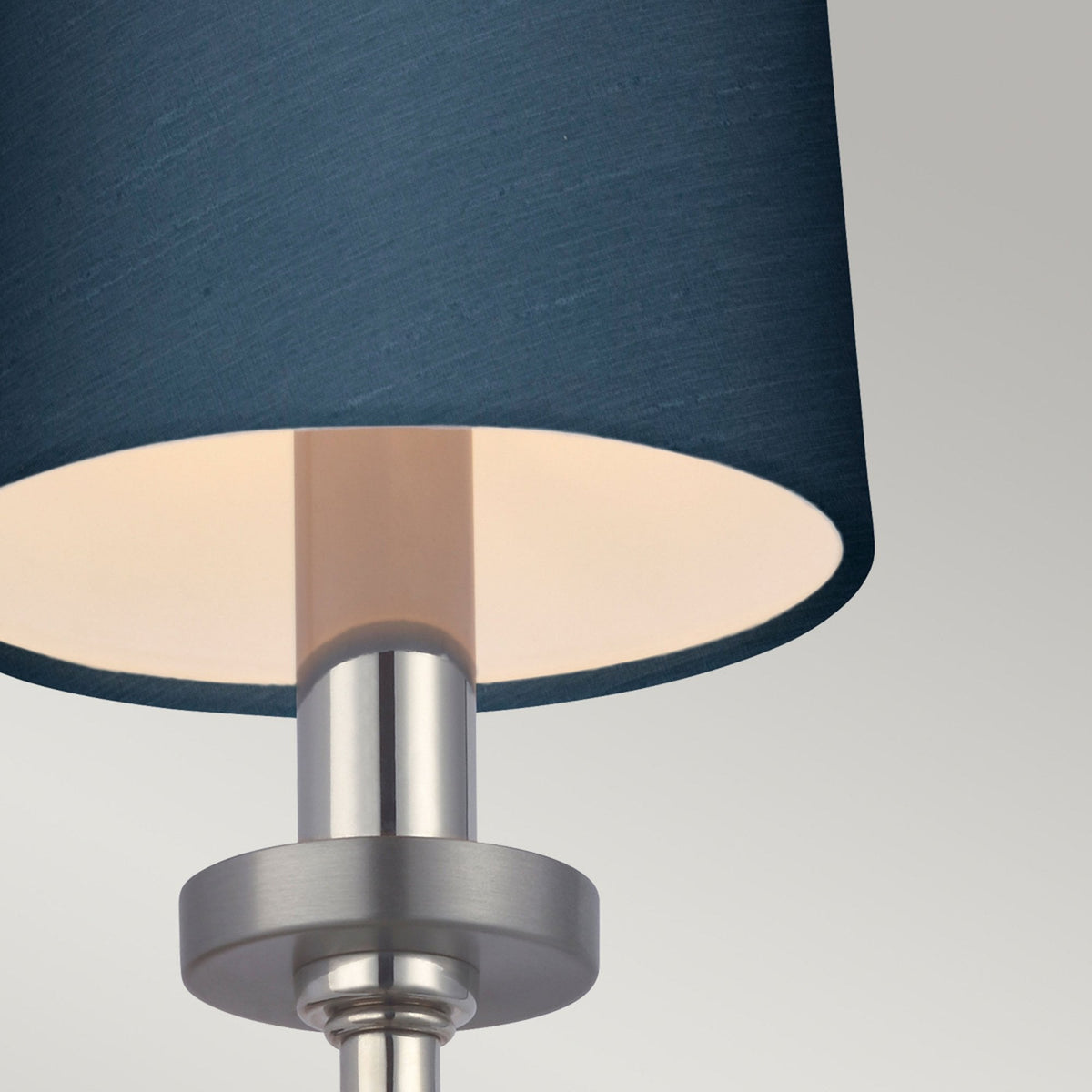 Felixstowe IP44 Wall Light in Polished Chrome & Breton Shade