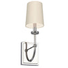 Felixstowe IP44 Wall Light in Polished Chrome & Scallop Shade