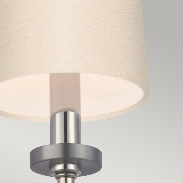 Felixstowe IP44 Wall Light in Polished Chrome & Scallop Shade