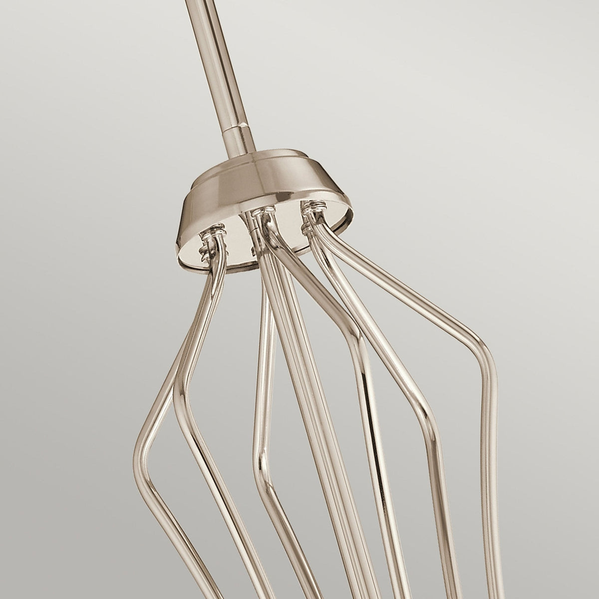 Kayva IP44 LED Thirteen Light Six Arm Chandelier in Polished Nickel