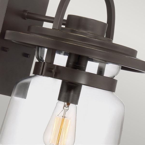 Lasalle Large Outdoor Wall Light in Western Bronze