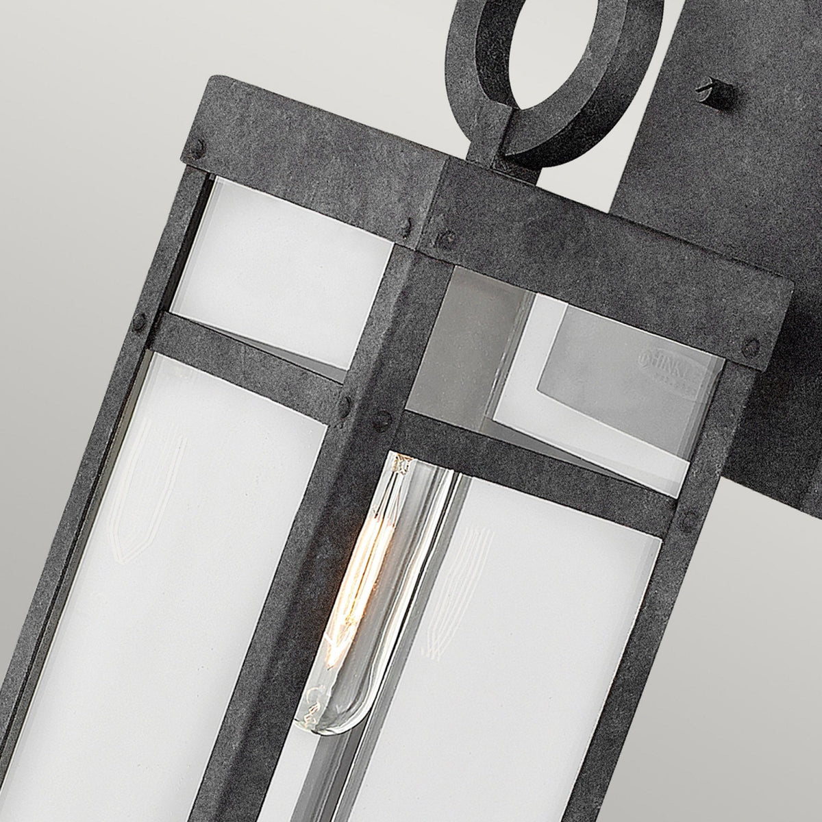 Porter IP44 Medium Exterior Wall Light in Aged Zinc