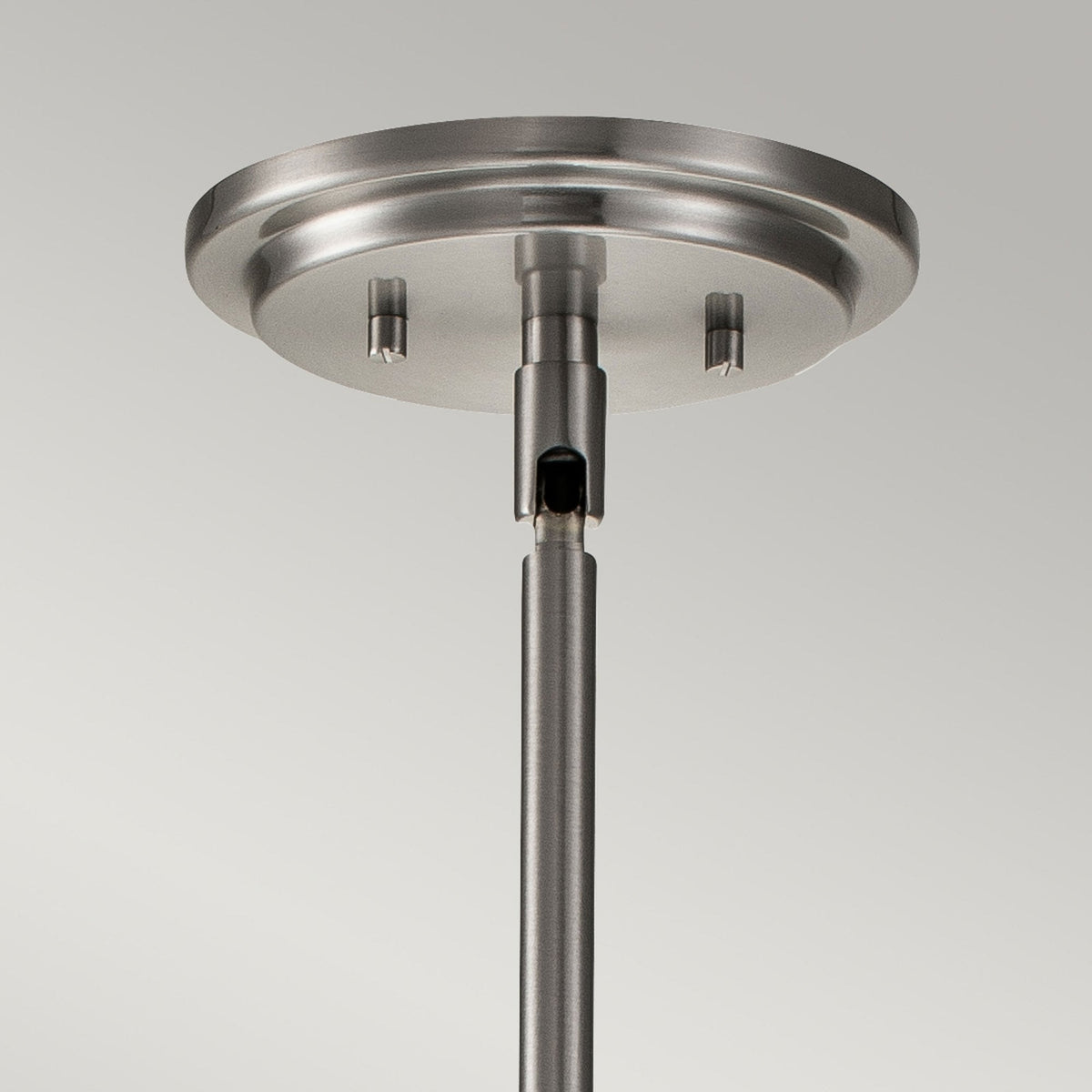 Somerset Medium Pendant in Brushed Nickel with Clear Seedy Glass