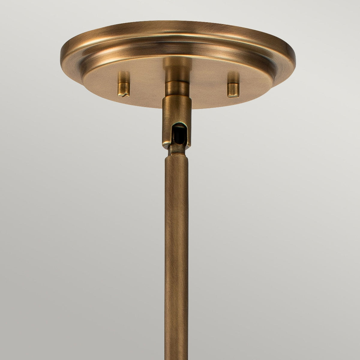 Somerset Medium Pendant in Heritage Brass with Clear Seedy Glass