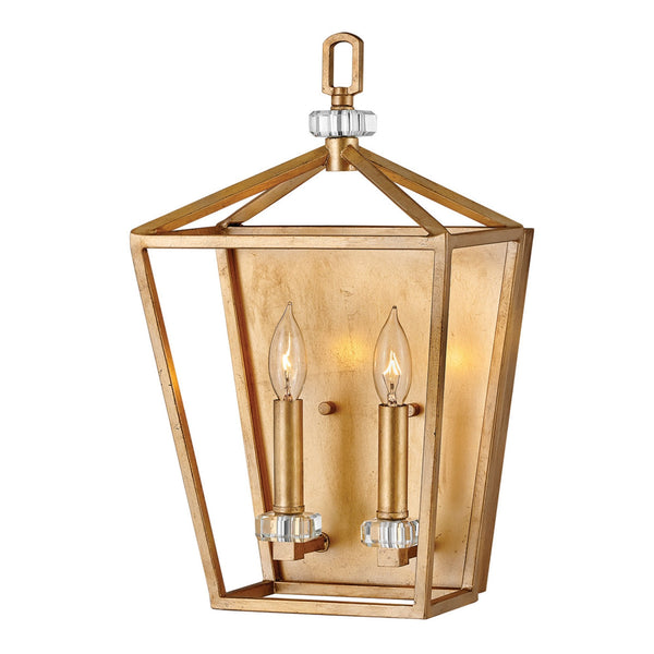 Stinson Wall Light in Distressed Brass
