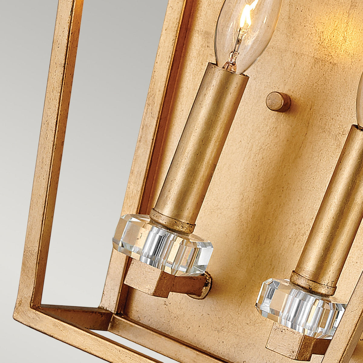 Stinson Wall Light in Distressed Brass