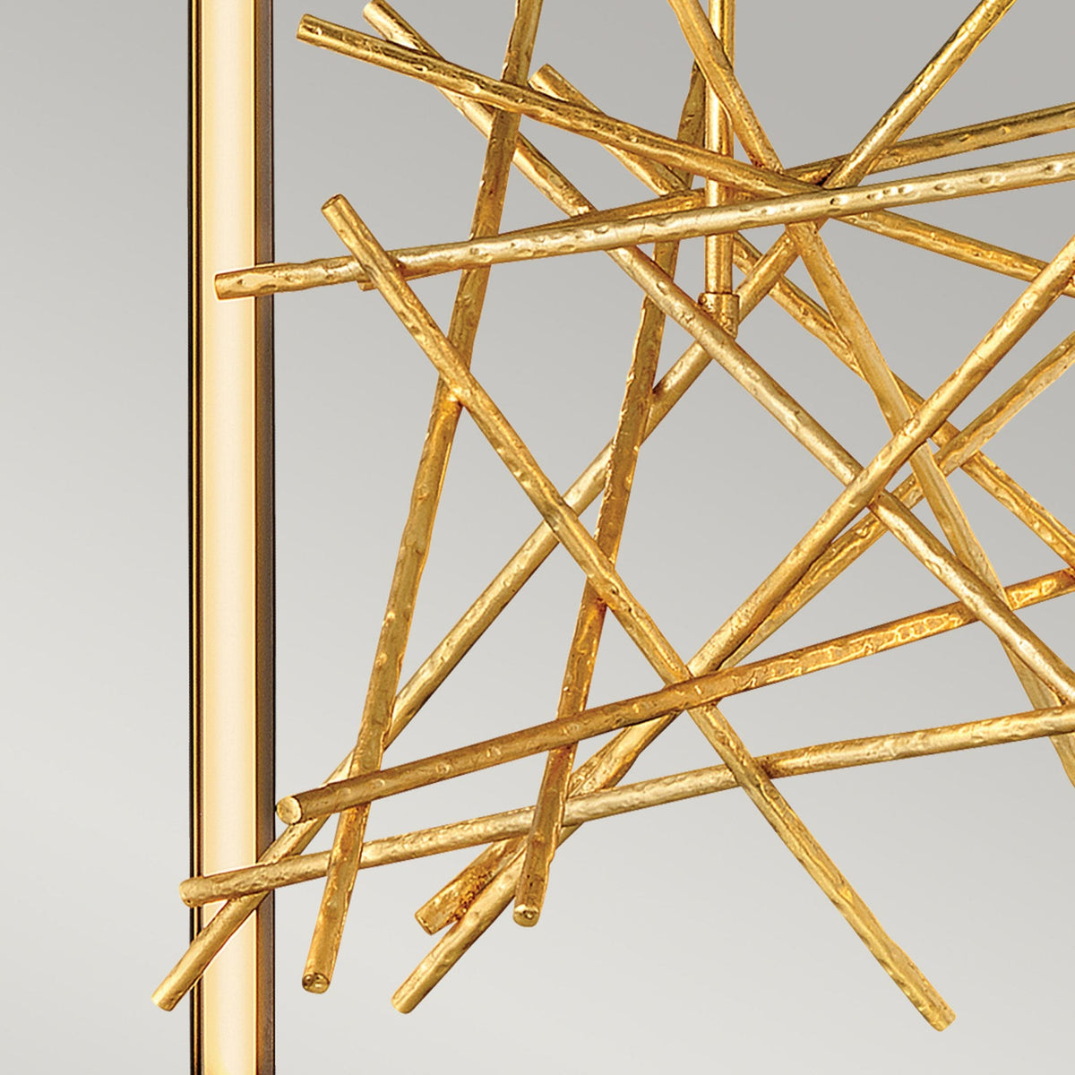 Styx LED Pendant in Black & Gilded Gold