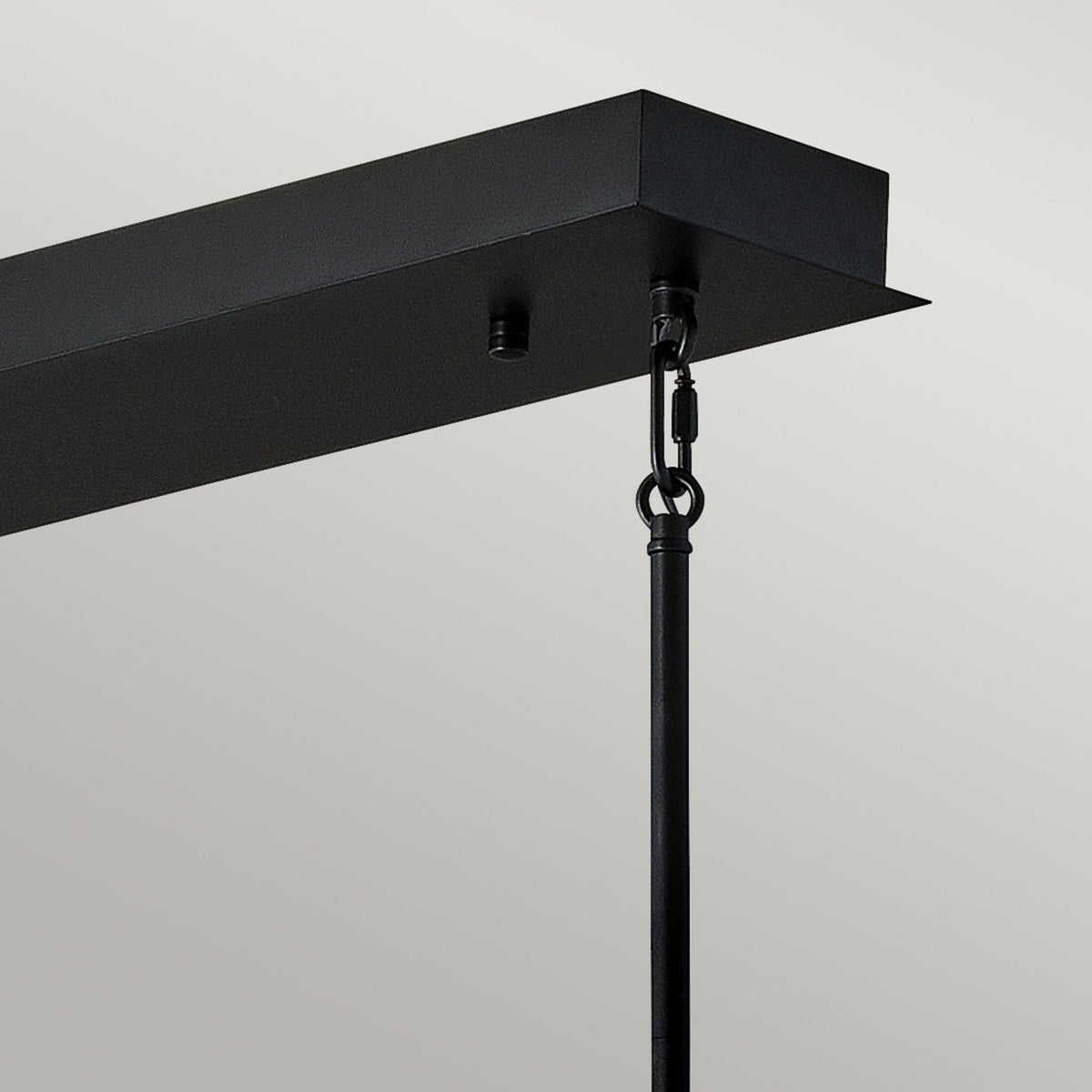 Styx LED Linear Pendant in Black & Gilded Gold
