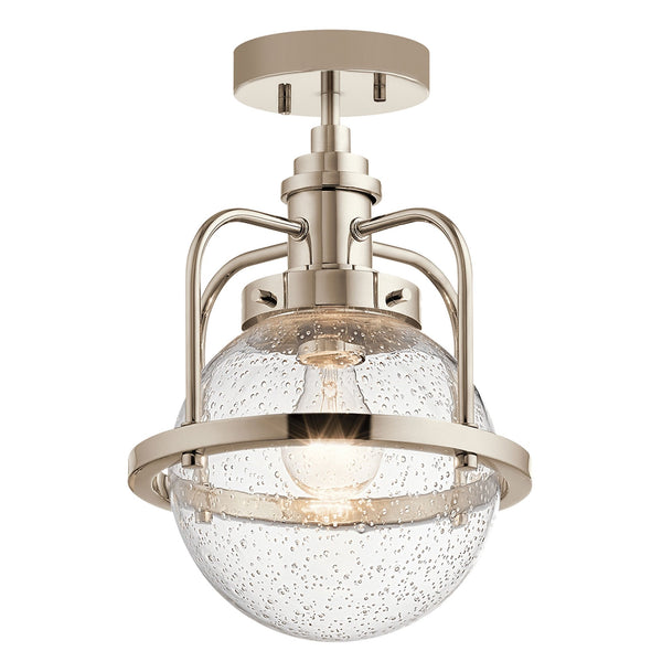 Triocent IP44 Pendant or Semi Flush Light in Polished Nickel