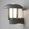 Heimdal IP44 Wall Light in Grey with Opal Glass