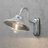 Vega Hook IP23 E27 Wall Light in a Galvanized Finish