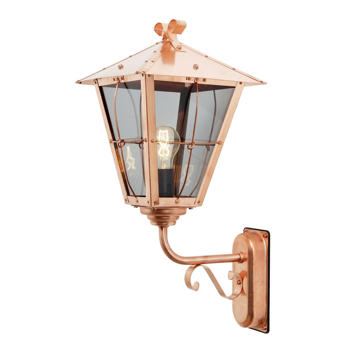 Fenix IP23 E27 Wall Light in Copper