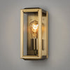 Carpi Small IP44 Exterior Wall Light in Brass