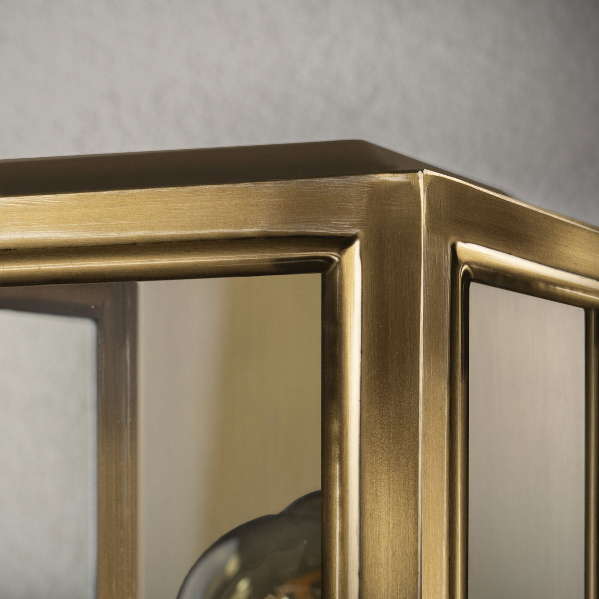 Carpi Small IP44 Exterior Wall Light in Brass