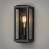 Carpi Small IP44 Exterior Wall Light in Black