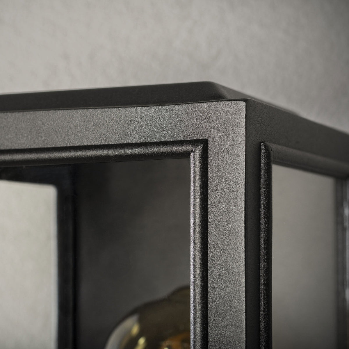 Carpi Small IP44 Exterior Wall Light in Black