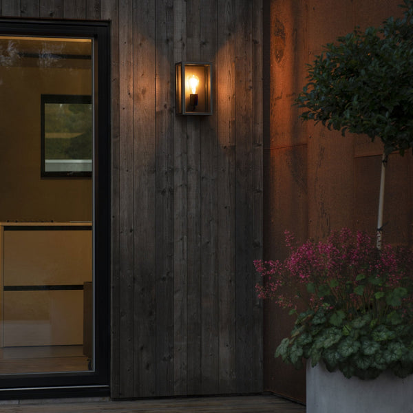 Carpi Medium IP44 Exterior Wall Light in Black