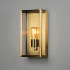 Carpi Large IP44 Exterior Wall Light in Brass