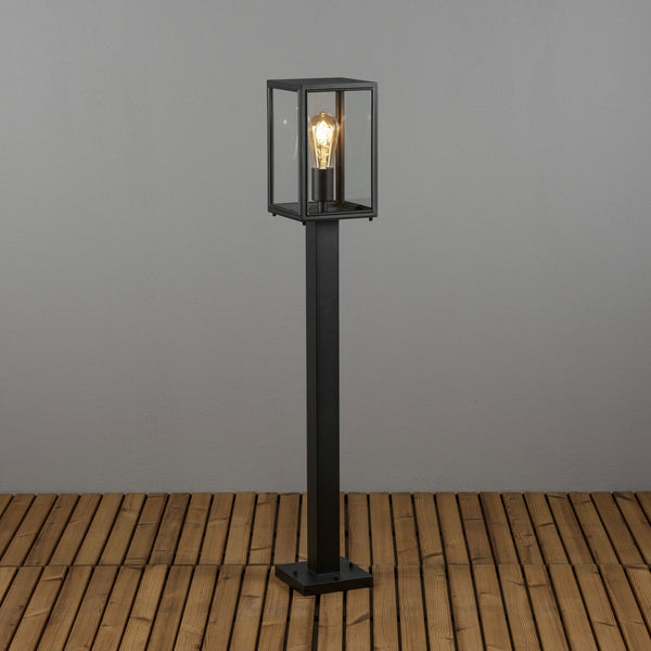 Carpi Box IP44 Exterior Path Light in Black