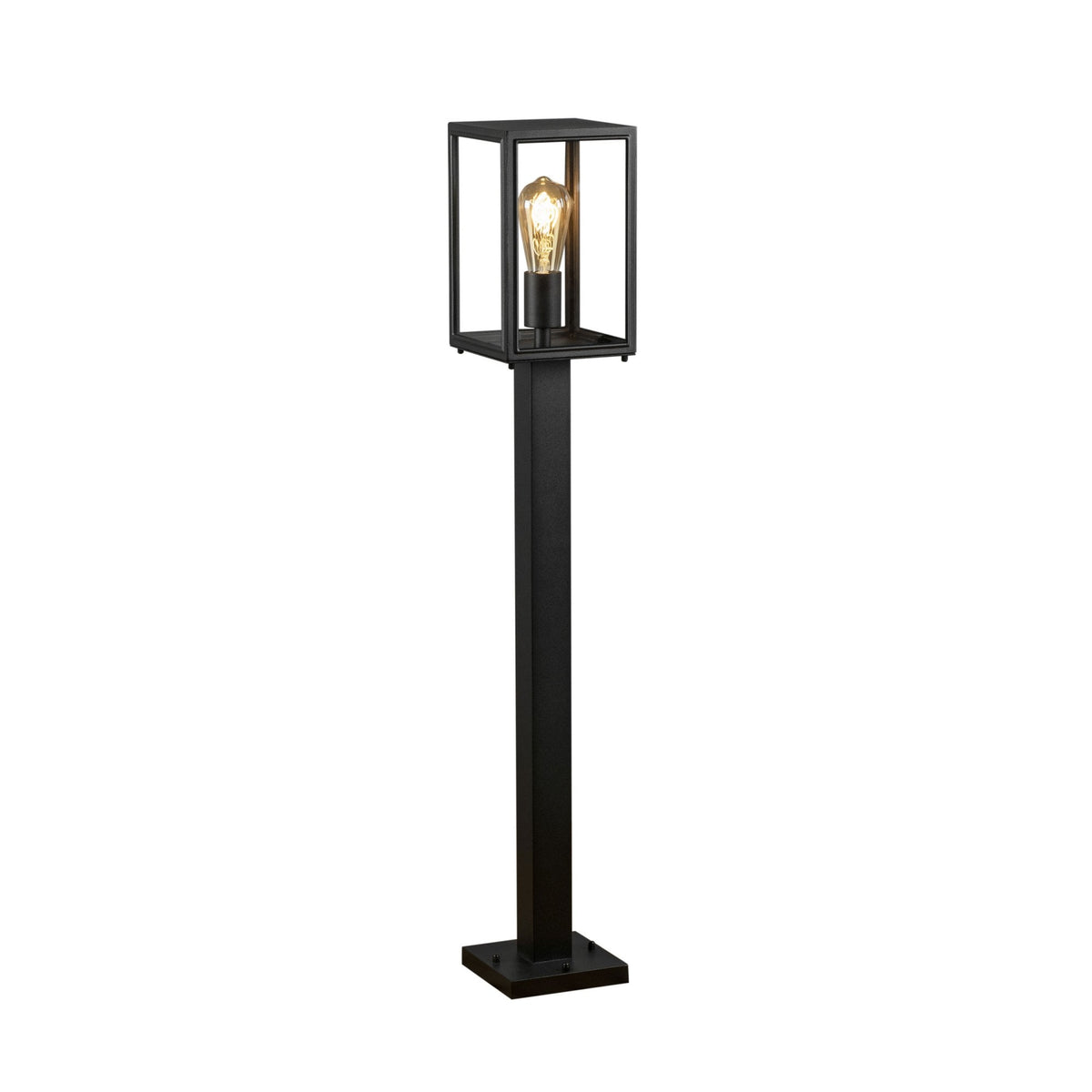 Carpi Box IP44 Exterior Path Light in Black