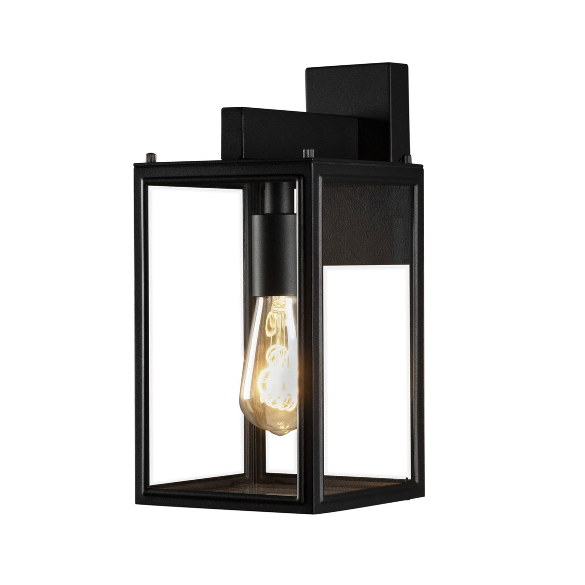 Carpi Box IP44 Exterior Up or Down Wall Light in Black