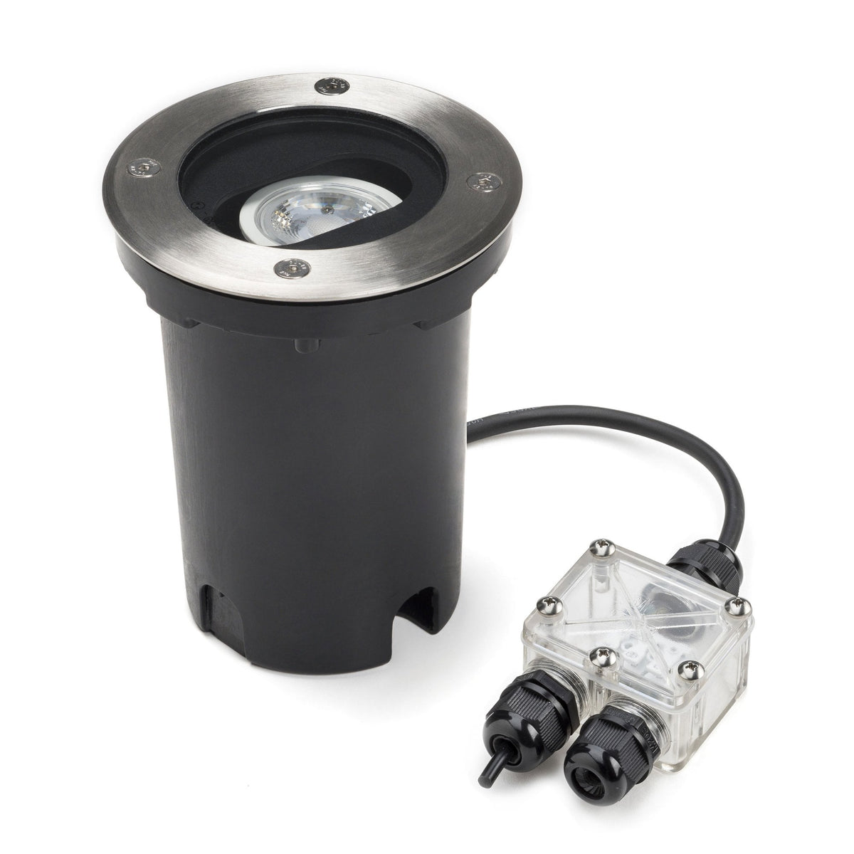 Trelleborg IP65 GU10 Recessed Ground Adjustable Round Spotlight