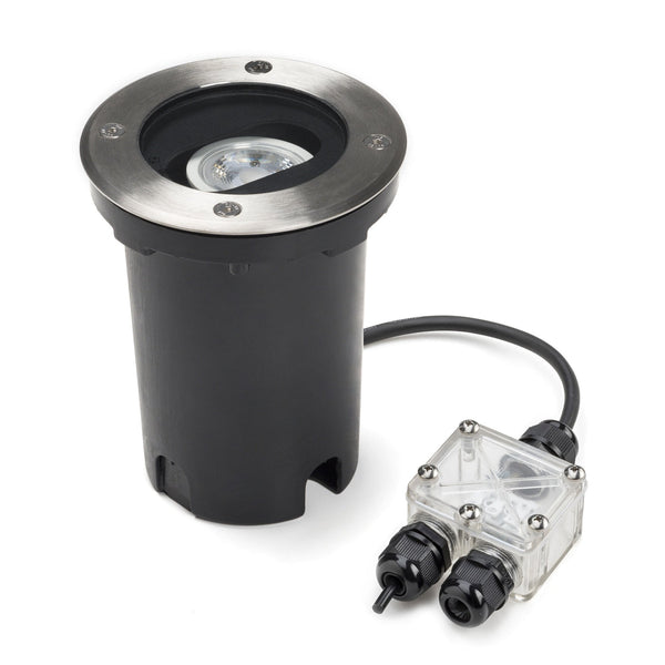 Trelleborg IP65 GU10 Recessed Ground Adjustable Round Spotlight