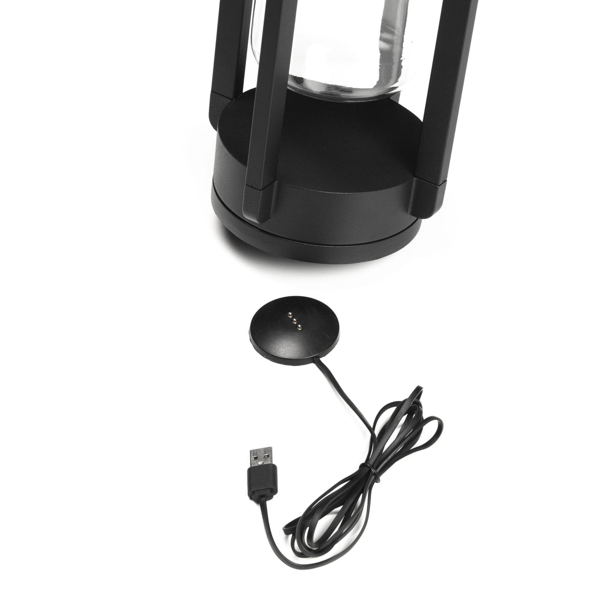 Otranto IP54 USB Charged LED Table Light in Black