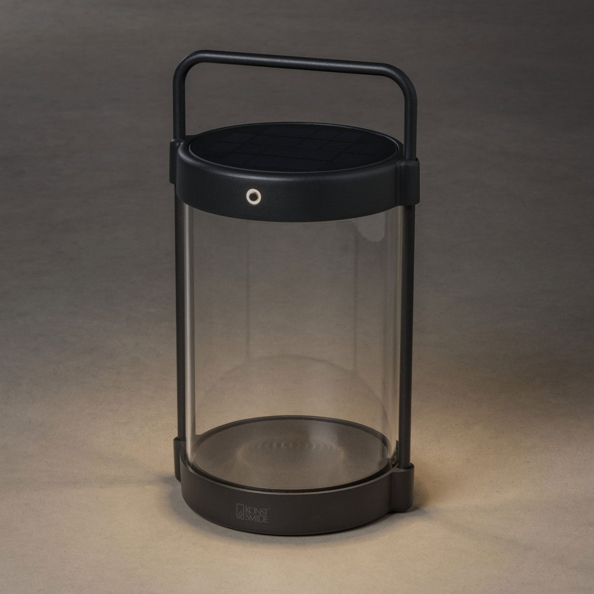 Crotone IP54 USB & Solar Charged LED Table Light in Black