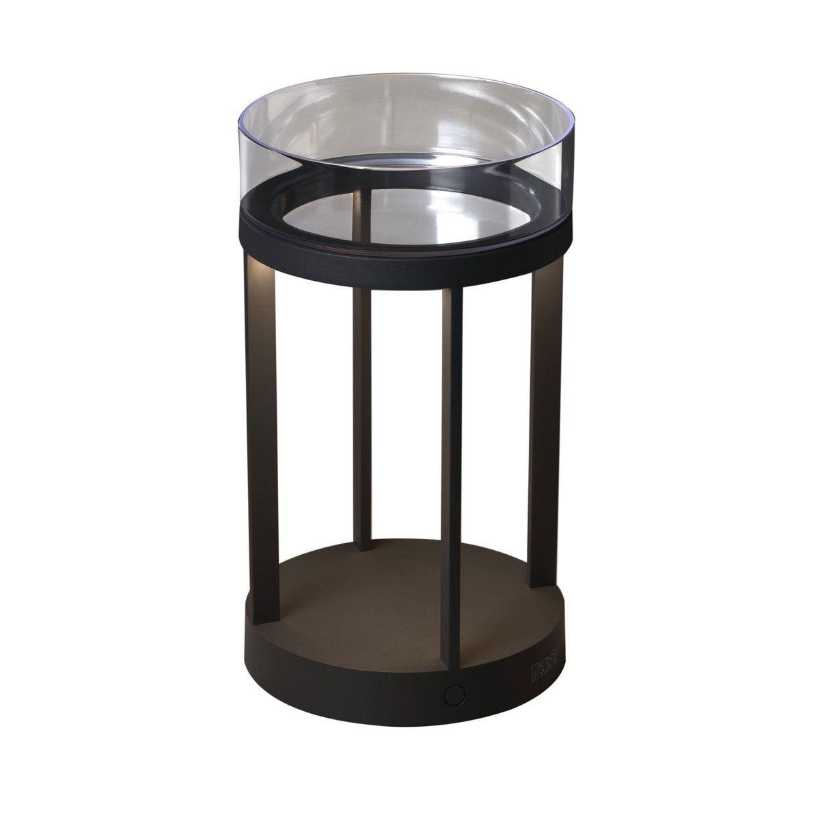 Chieti IP54 USB Charged LED Table Light in Dark Grey