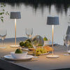 Positano IP54 USB Charged Round LED Table Light in White