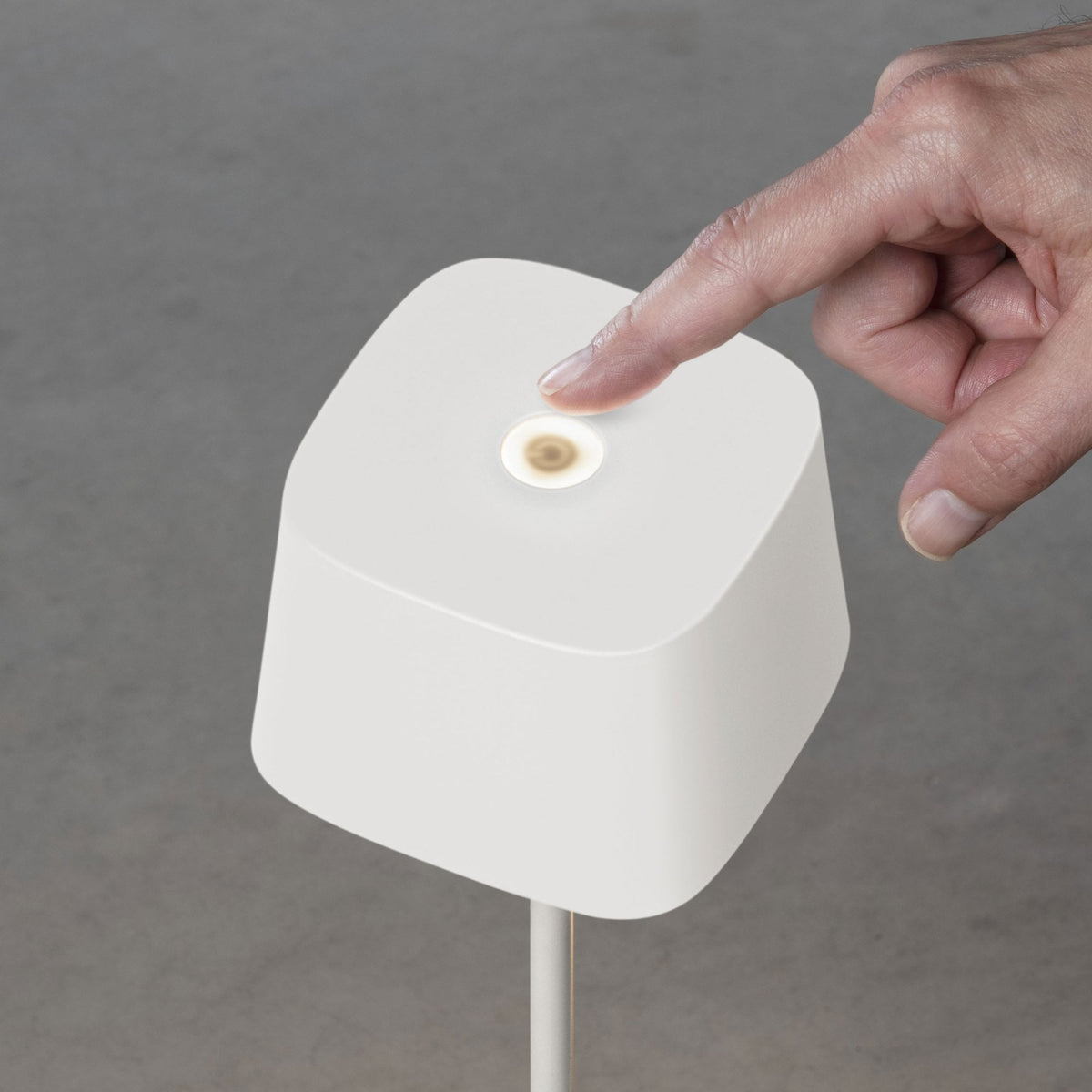 Capri IP54 USB Charged Square LED Table Light in White