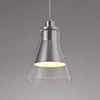 Huxham Single Pendant in Polished Chrome with Clear Glass