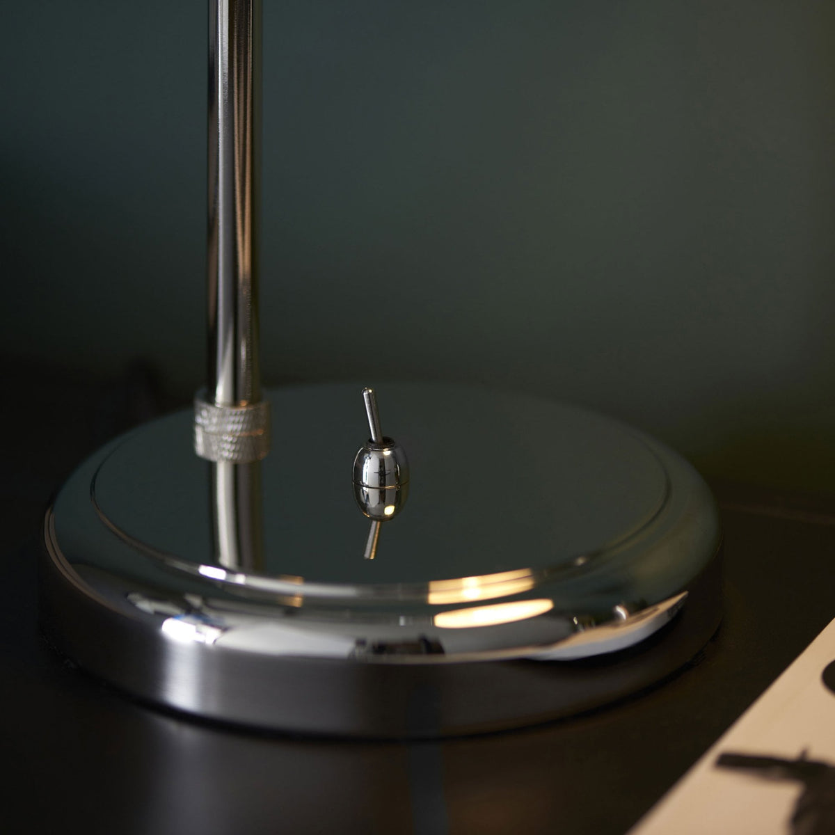 Hal Adjustable Task Table Lamp in Bright Nickel