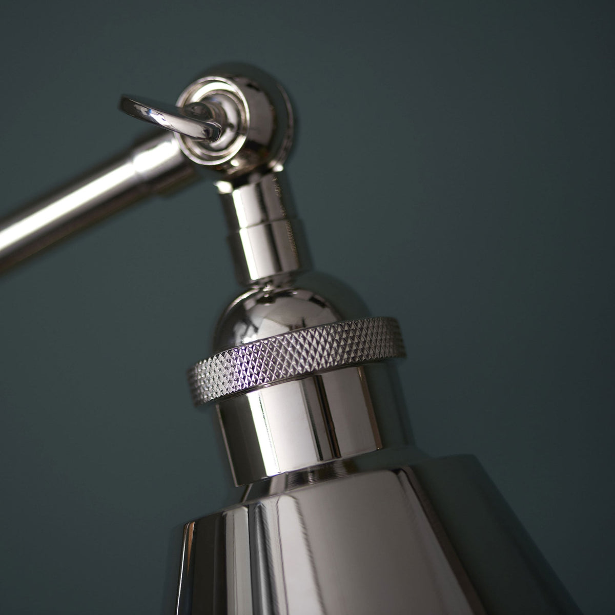 Hal Adjustable Task Table Lamp in Bright Nickel