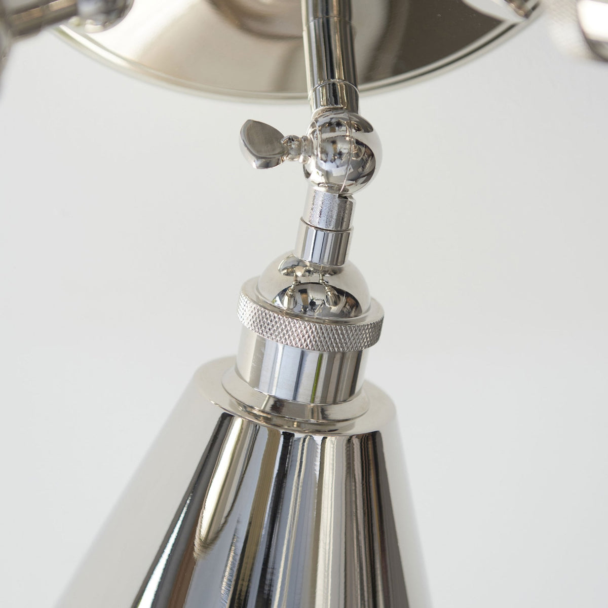 Hal Adjustable Triple Spotlight in Bright Nickel