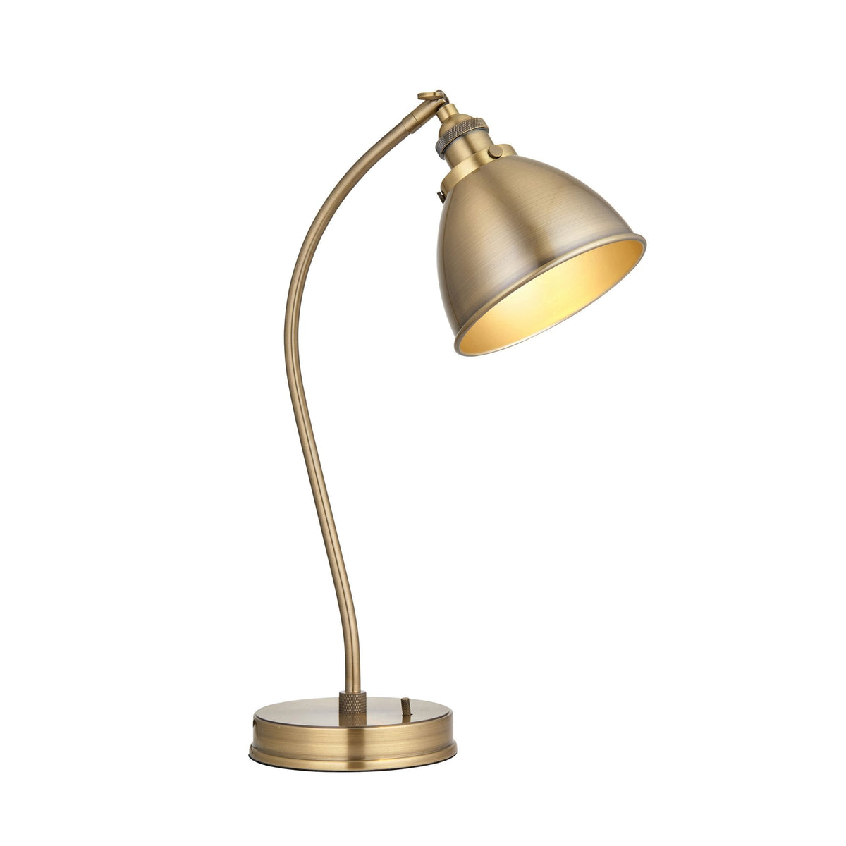 Franklin Table Lamp in Antique Brass