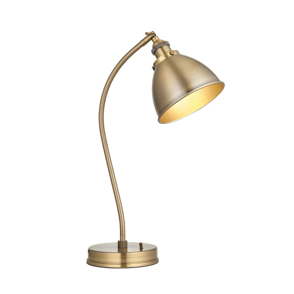 Franklin Table Lamp in Antique Brass
