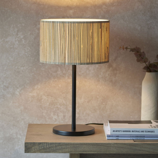 Longshore Table Lamp with Natural Seagrass Drum Shade
