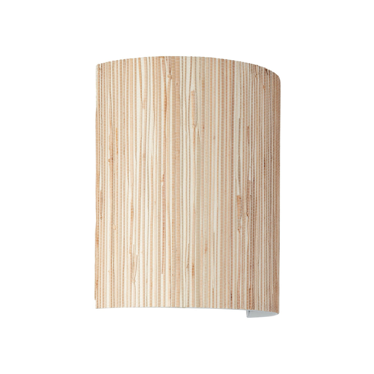 Longshore Wall Light with Natural Seagrass Half Cylindrical Shade