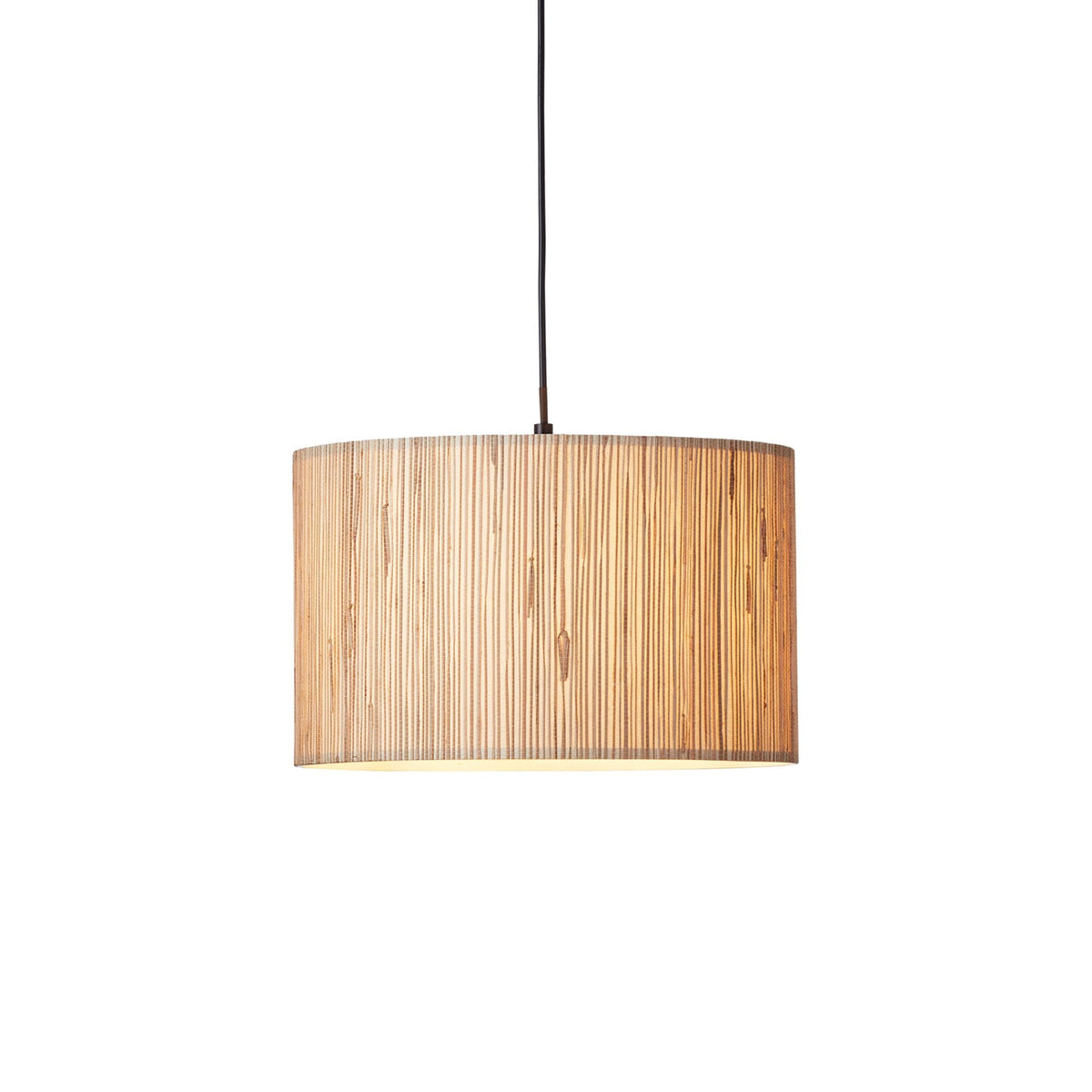 Longshore Pendant with Natural Seagrass Drum Shade