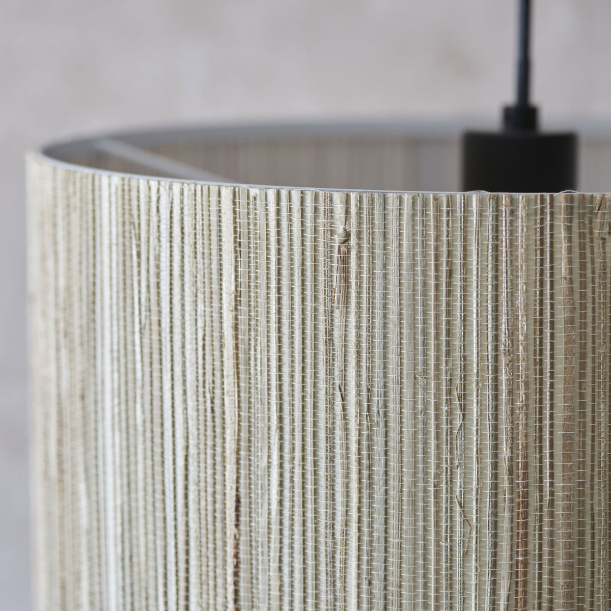 Longshore Pendant with Natural Seagrass Drum Shade
