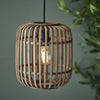 Mathias Single Pendant with Light Bamboo Cage