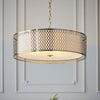Cordero 3lt Pendant in Gold with White Inner Shade