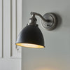 Franklin Wall Light in Aged Pewter & Matt Black