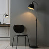 Franklin Task Floor Lamp in Aged Pewter & Matt Black