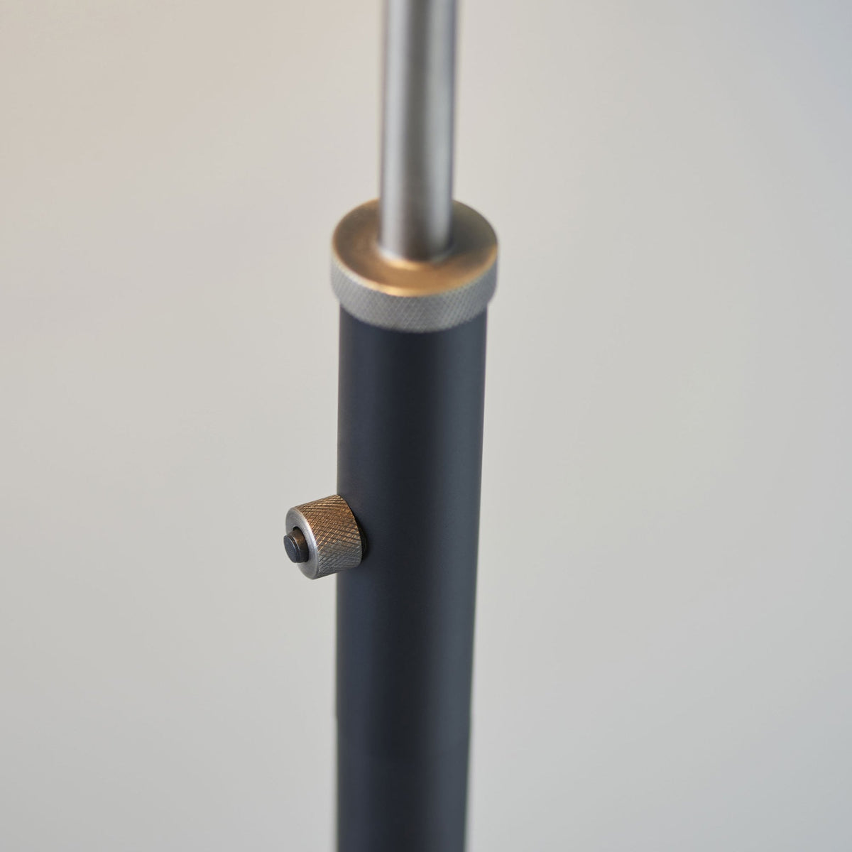 Franklin Task Floor Lamp in Aged Pewter & Matt Black