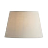 Cici 8 Inch Tapered Linen Mix Fabric Shade in Ivory